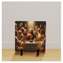 Ver imagem 2 de Quadro Azulejo Santa Ceia Jesus Católico Evangélico