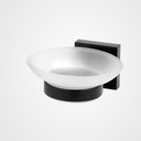 Ver imagem 1 de Saboneteira Perflex Parede Preto Fosco Quadra 12121024