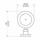 Ver imagem 2 de Saboneteira Perflex Parede Preto Fosco Quadra 12121024