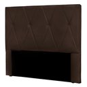 Ver imagem 3 de Cabeceira Queen 1,60m Ávila Suede Marrom - Pallazio