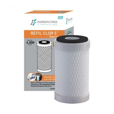 Refil Hidrofiltros Modelos Pou 5 A:12,7cm B 7,0cm C;2,6cm