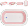 Banheira de Bebe Compacta Dobravel Portatil Kiddo Flex Rosa - 3