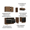 Ver mais imagens de Armário de Cozinha Completa 220cm Rustic/Preto/Rustic Parma Madesa 03