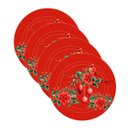 Ver imagem 2 de Kit Sousplat Natal Pássaros Nsw 4 Peças com Base