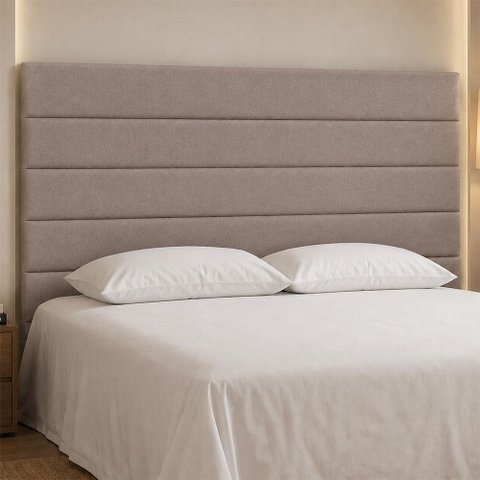 Cabeceira para Cama Box Queen 160cm Veso Veludo Nobre Avelã - Sallar Home