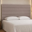 Ver imagem 1 de Cabeceira para Cama Box Queen 160cm Veso Veludo Nobre Avelã - Sallar Home