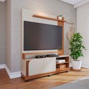 Ver imagem 2 de Estante de Tv 65 Polegadas 152cm Itaim Off White Matte/freijó C04 - D’Rossi