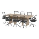 Ver imagem 2 de Mesa de Escritório Reunião 220cm Multimóveis Cr25336 Amêndoa