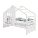 Ver imagem 4 de Cama Casinha com Janela Madeira Maciça Branco Housin