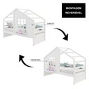 Ver imagem 3 de Cama Casinha com Janela Madeira Maciça Branco Housin