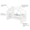 Ver imagem 5 de Cama Casinha com Janela Madeira Maciça Branco Housin