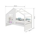 Ver imagem 2 de Cama Casinha com Janela Madeira Maciça Branco Housin