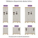 Ver imagem 7 de Quarto de Bebê Completo com Berço Americano 3 em 1 Suspiro Multimóveis Mp4624 Madeirado/off White