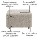 Ver imagem 5 de Kit 2 Puff Modular Block 74x74 cm Pes Madeira Boucle Tce 1018 Moll