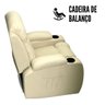 Poltrona Reclinavel com Funço Massagem 8 Pontos Aquecimento Vibração Timer Controle até 110kg Bege - 7