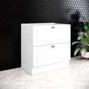 Ver imagem 2 de Balcão 80cm com 02 Gavetas Cozinha Americana C371 Branco Hp - Henn