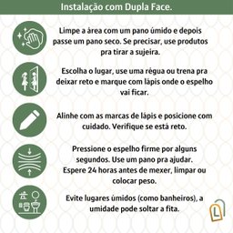 Espelheira Grande Lapidado Decorativo Moderno Meia Lua Banheiro Quarto 100x50cm - 5