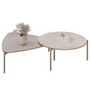 Ver imagem 4 de Mesa de Centro para Sala Pés Metálicos Zira e Nala D04 Bali/quartzo - Mpozenato