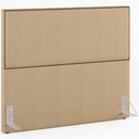 Ver imagem 1 de Cabeceira Cama Box Casal Com Tachas 140 cm Vicenza L02 Linho Bege Escuro - Lyam Decor