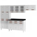 Ver imagem 2 de Cozinha de Aço Completa Mirage New 14 Portas 3 Gavetas Branco - Telasul