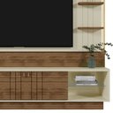 Ver imagem 3 de Estante Painel Home para Tv 65" Guaiba Off White/amêndoa- Mabe Magazine