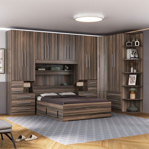 Dormitório Queen Size sem Cama 1344s San Remo