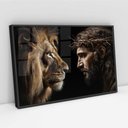 Ver imagem 2 de Quadro Decorativo Jesus Leão Sala Quarto Casa Escritório