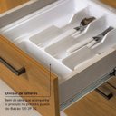 Ver imagem 5 de Balcão de Cozinha 100% MDF 2 Portas 3 Gavetas sem Tampo 120cm Princess Yescasa Marrom Freijó