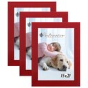 Ver imagem 1 de Kit 3 Molduras Porta Retrato 15X21 Vermelho
