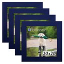 Ver imagem 1 de Kit 4 Porta Retrado Molduras 20x20 Azul