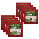 Ver imagem 1 de Kit 8 Porta Retrado Molduras 20x20 Vermelho