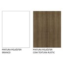 Ver mais imagens de Balcão de Pia Cozinha 100% Mdf 120 Cm 3 Portas e 2 Gavetas Branco/rustic Acordes Madesa