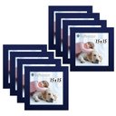 Ver imagem 1 de Kit 8 Porta Retrado Molduras 15x15 Azul