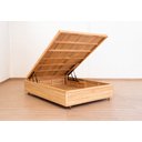 Ver imagem 4 de Cama Box Baú Rústica Casal Serenelife - Natural