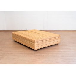 Cama Box Baú Rústica Casal Serenelife - Natural - 3