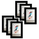 Ver imagem 1 de Kit 6 Molduras Porta Retrato 10X15 Preto
