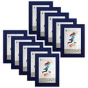 Ver imagem 1 de Kit 10 Molduras Porta Retrato 10X15 Azul