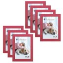 Ver imagem 1 de Kit 7 Molduras Porta Retrato 15X21 Rosa