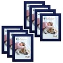 Ver imagem 1 de Kit 7 Molduras Porta Retrato 15X21 Azul