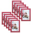 Ver imagem 1 de Kit 10 Molduras Porta Retrato 15X21 Rosa