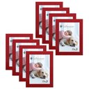 Ver imagem 1 de Kit 8 Molduras Porta Retrato 15X21 Vermelho