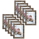 Ver imagem 1 de Kit 10 Molduras Porta Retrato 15X21 Marrom
