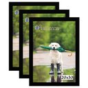 Ver imagem 1 de Kit 3 Molduras Porta Retrato 20X30 Preto