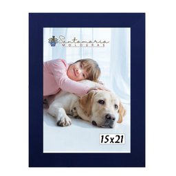 Kit 4 Molduras Porta Retrato 15X21 Azul - 2