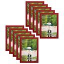 Ver imagem 1 de Kit 10 Porta Retrato Moldura 20X30 Vermelho