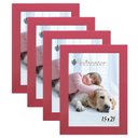 Ver imagem 1 de Kit 4 Molduras Porta Retrato 15X21 Rosa