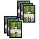 Ver imagem 1 de Kit 6 Molduras Porta Retrato 20X30 Azul