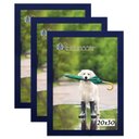 Ver imagem 1 de Kit 3 Molduras Porta Retrato 20X30 Azul