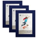 Ver imagem 1 de Kit 3 Molduras Porta Retrato 10X15 Azul
