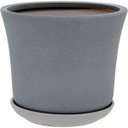 Ver imagem 3 de Kit 3 Cachepô Decorativo Vaso para Planta Cerâmica Cinza
